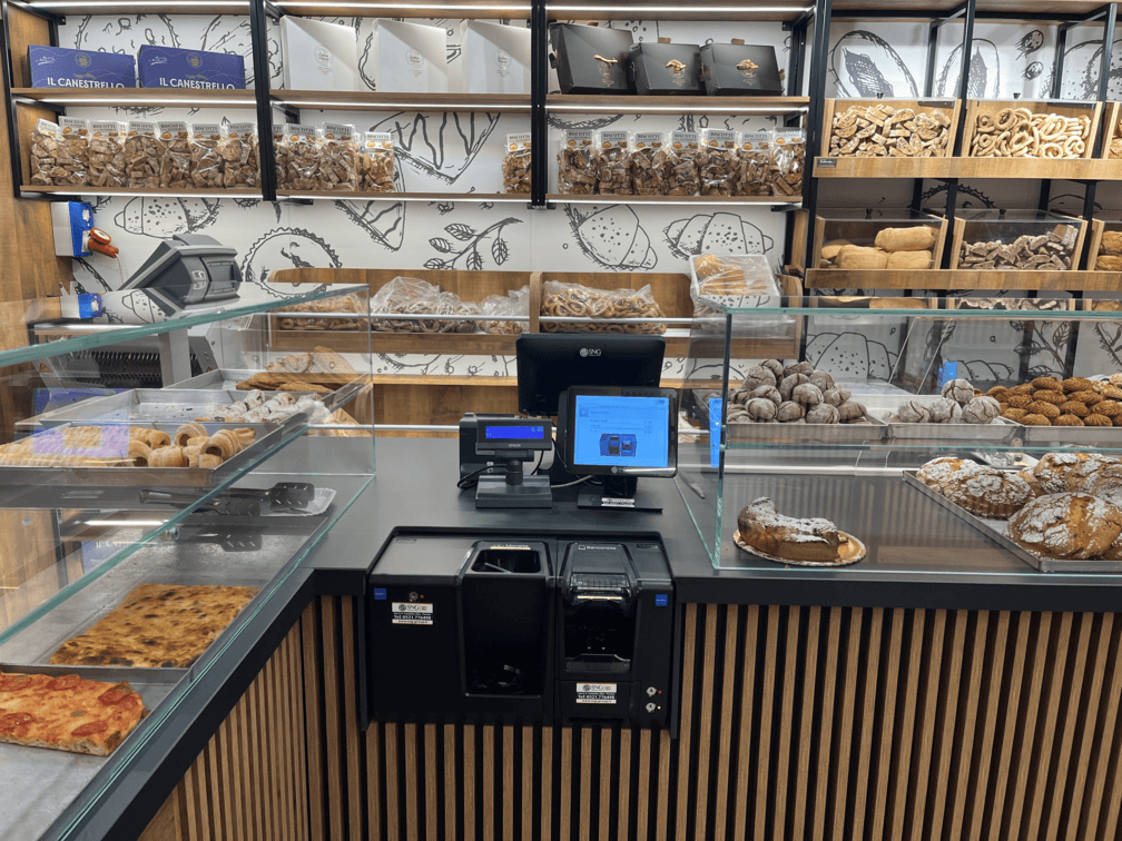 Cassa automatica in Panificio