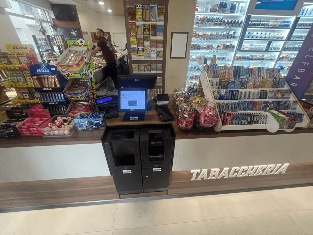 Cassa automatica in Tabaccheria