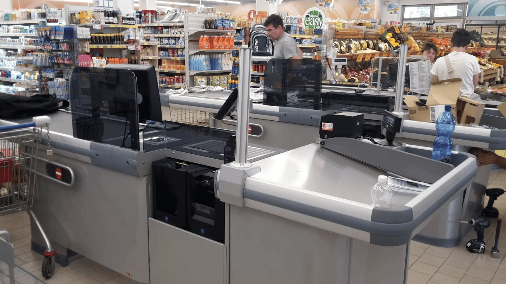 Cassa automatica in Supermercato