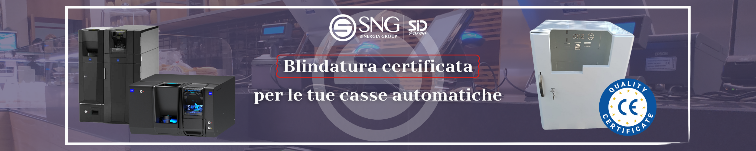 Blindature certificate CE per casse automatiche Glory